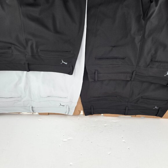 Puma Blkack Gray Performance Stretch Lightweight Golf  Pants Mens W 36 L 30 4 of - Picture 4 of 15